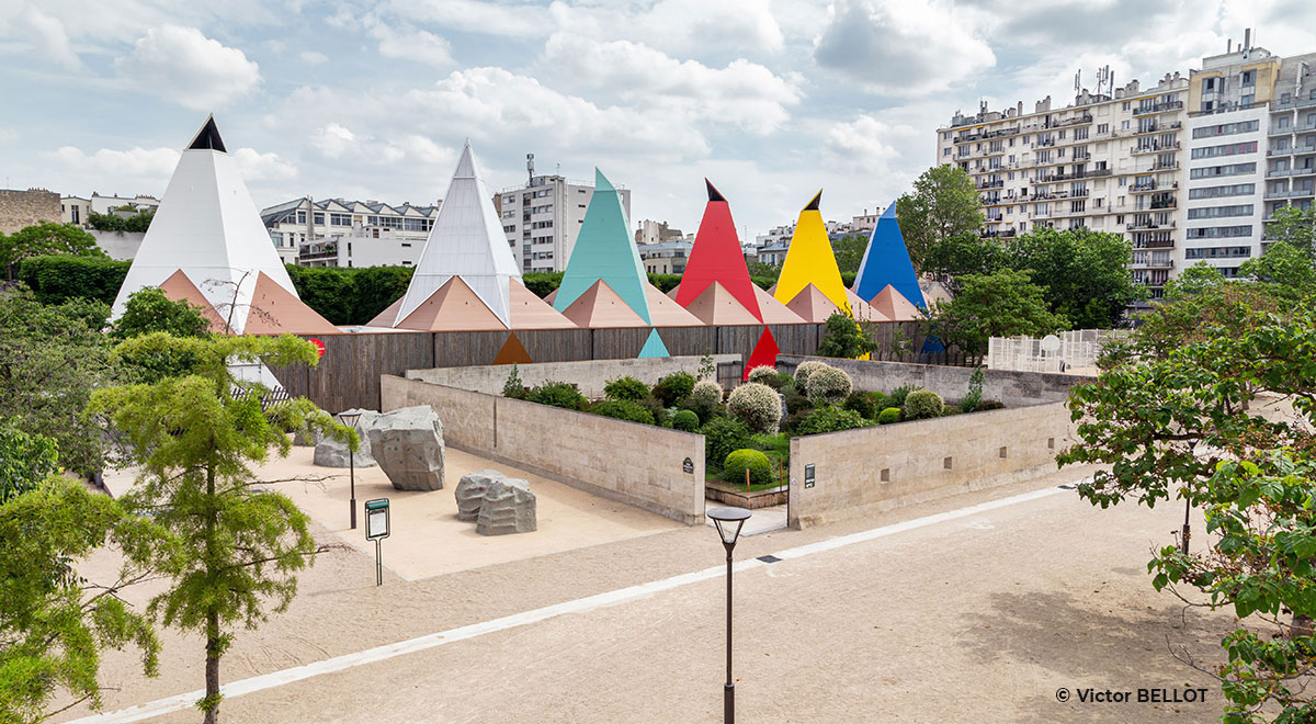 Palais des étincelles, réalisation en bois surcyclés